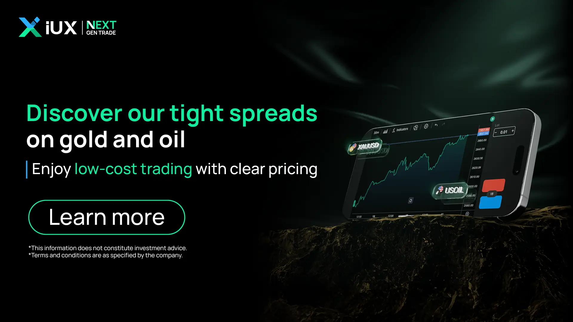 Discover IUX’s Tight Spreads on Gold and Oil – Where Commodities Meet Precision Trading