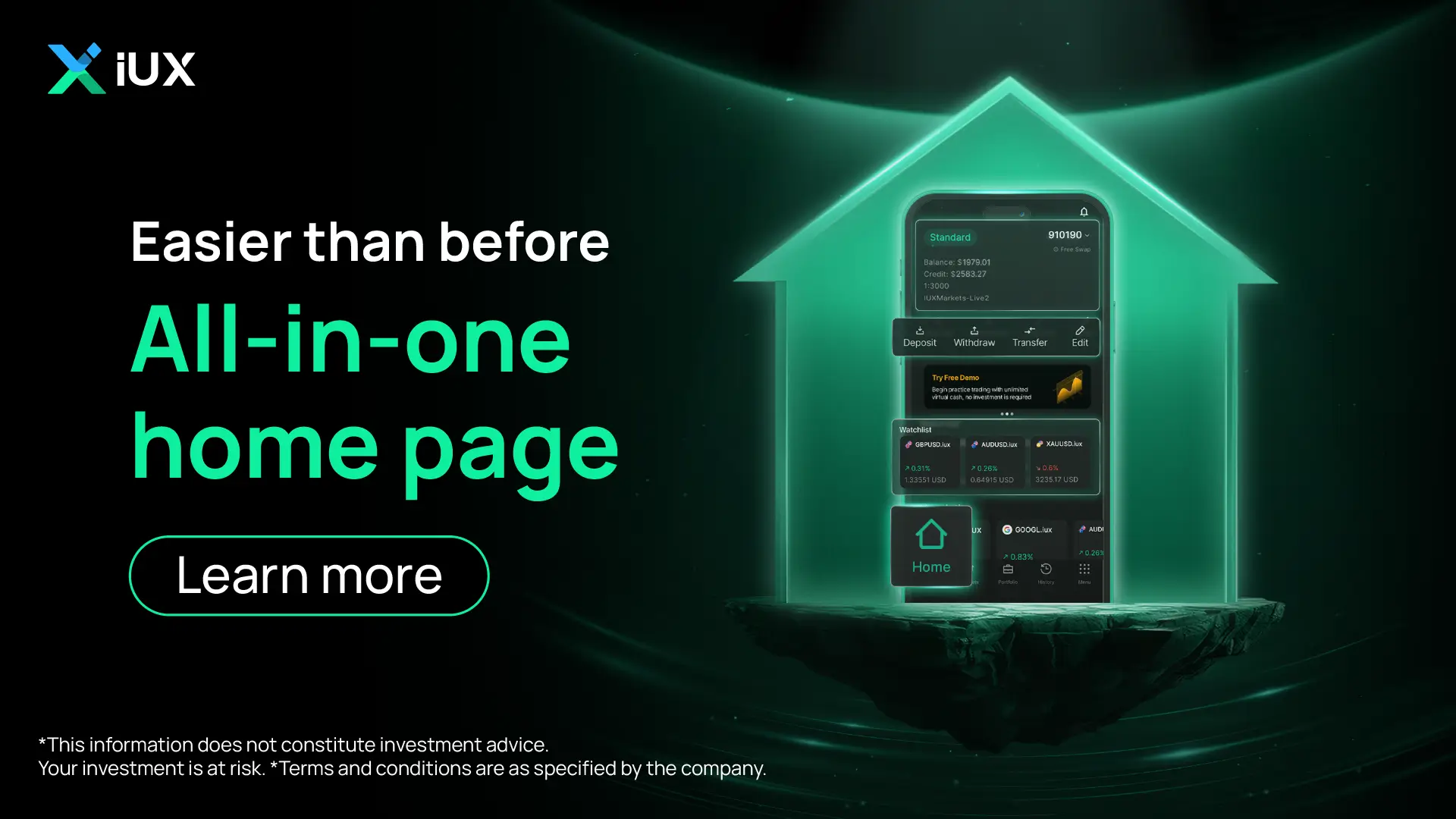 IUX – One Platform for All: Deposit, Withdraw & Trade Seamlessly
