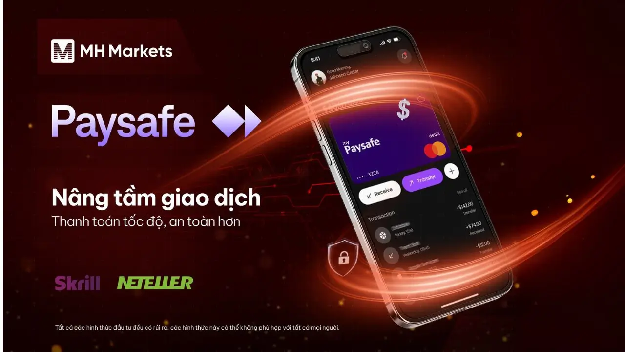 MH Markets ký hợp đồng dịch vụ thương mại với Paysafe