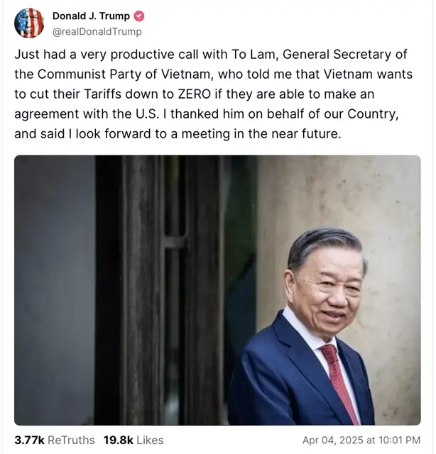 Thỏa Thuận Thương Mại Trump–Việt Nam: Thuế 20%, Thị Trường Mở Rộng
